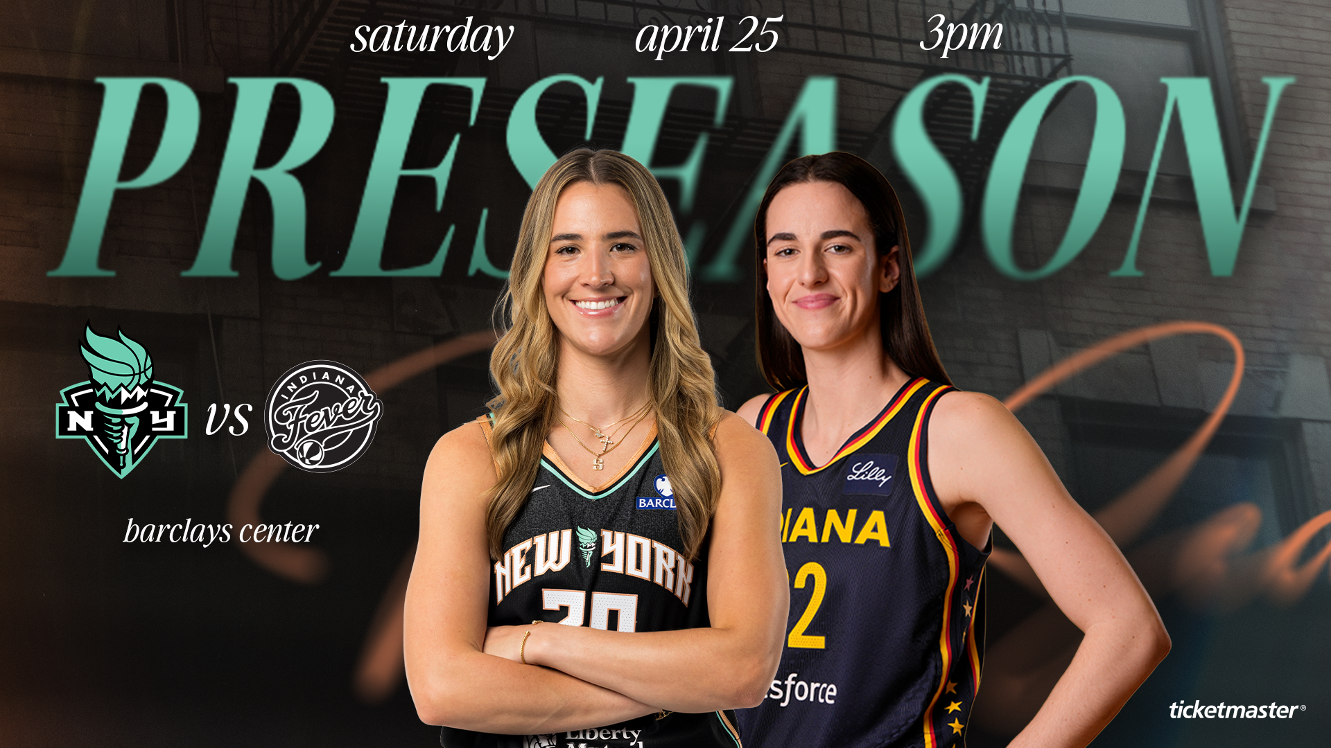 New York Liberty To Host Indiana Fever for Preseason Game on April 25